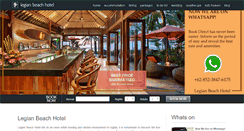 Desktop Screenshot of legianbeachbali.com